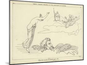 Thetis Calling Briareus to the Assistance of Jupiter-John Flaxman-Mounted Giclee Print