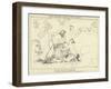 Thetis Entreating Jupiter to Honor Achilles-John Flaxman-Framed Giclee Print