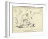 Thetis Entreating Jupiter to Honor Achilles-John Flaxman-Framed Giclee Print