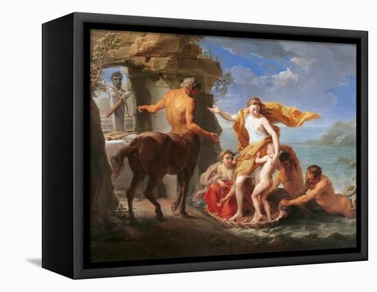 Thetis Entrusting Achilles to the Centaur Chiron-Pompeo Batoni-Framed Stretched Canvas