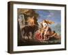 Thetis Entrusting Achilles to the Centaur Chiron-Pompeo Batoni-Framed Art Print