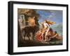 Thetis Entrusting Achilles to the Centaur Chiron-Pompeo Batoni-Framed Art Print