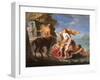 Thetis Entrusting Achilles to the Centaur Chiron-Pompeo Batoni-Framed Art Print