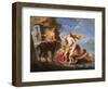 Thetis Entrusting Achilles to the Centaur Chiron-Pompeo Batoni-Framed Art Print