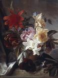 Still Life with Roses and Tulips, 1849-Theude Groenland-Mounted Giclee Print