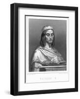 Theuderic Ii, King of Orleans, Burgundy and Austrasia by Delannoy-Stefano Bianchetti-Framed Giclee Print