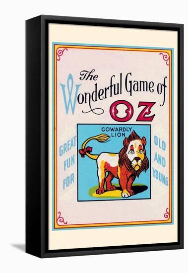 Thewonderful Game of Oz - Cowardly Lion-John R. Neill-Framed Stretched Canvas