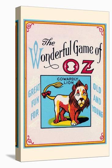 Thewonderful Game of Oz - Cowardly Lion-John R. Neill-Stretched Canvas