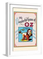 Thewonderful Game of Oz - Cowardly Lion-John R. Neill-Framed Art Print