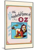 Thewonderful Game of Oz - Cowardly Lion-John R. Neill-Mounted Art Print