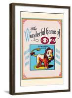 Thewonderful Game of Oz - Cowardly Lion-John R. Neill-Framed Art Print