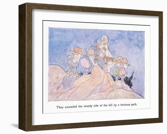 They Ascended the Woody Side of the Hill by a Tortuous Path-Charles Robinson-Framed Giclee Print