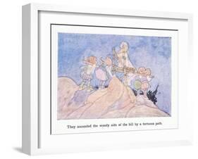 They Ascended the Woody Side of the Hill by a Tortuous Path-Charles Robinson-Framed Giclee Print