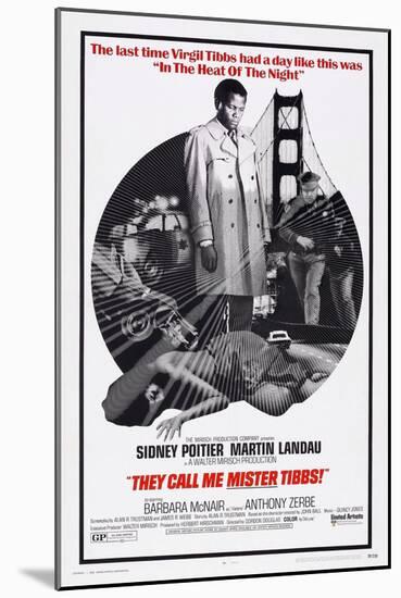 They Call Me Mister Tibbs!, Sidney Poitier, 1970-null-Mounted Art Print