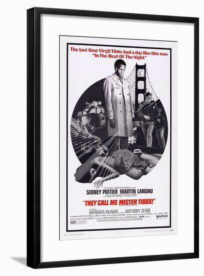 They Call Me Mister Tibbs!, Sidney Poitier, 1970-null-Framed Art Print