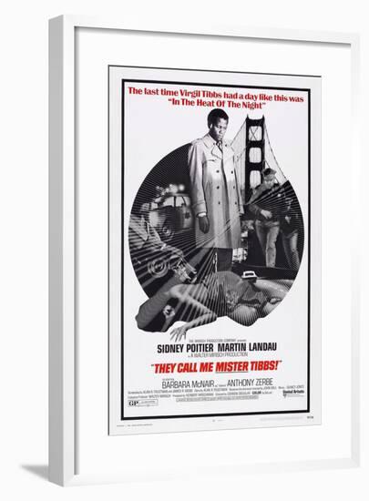 They Call Me Mister Tibbs!, Sidney Poitier, 1970-null-Framed Art Print