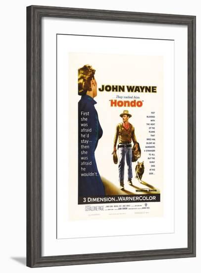 They Called Him Hondo, 1953, "Hondo" Directed by John Farrow-null-Framed Giclee Print