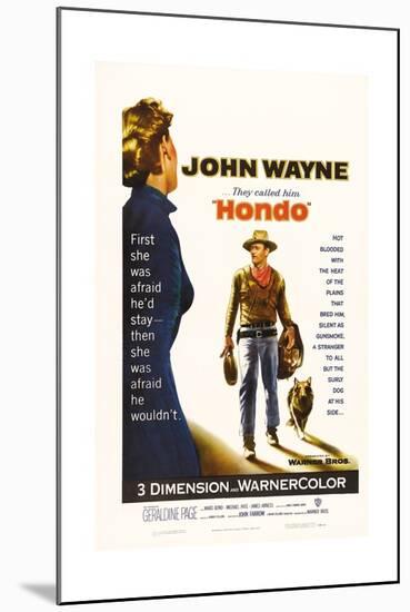 They Called Him Hondo, 1953, "Hondo" Directed by John Farrow-null-Mounted Giclee Print