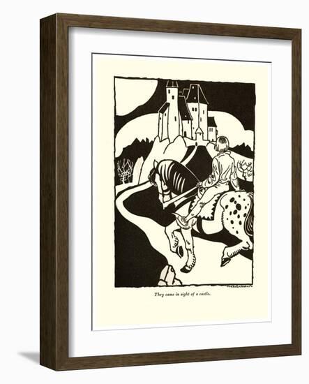 They Came In Sight Of A Castle-Frank Dobias-Framed Art Print