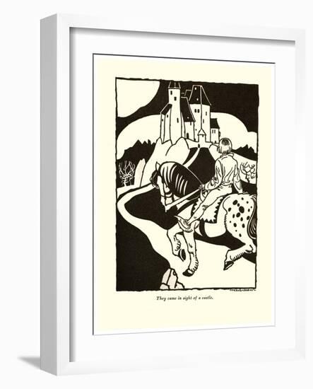 They Came In Sight Of A Castle-Frank Dobias-Framed Art Print