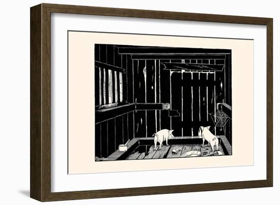 They Could Neither Burrow Out Nor Run Up the Wall-Luxor Price-Framed Art Print
