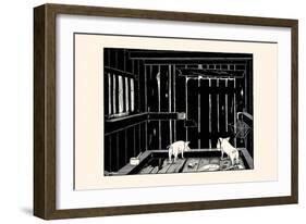 They Could Neither Burrow Out Nor Run Up the Wall-Luxor Price-Framed Art Print