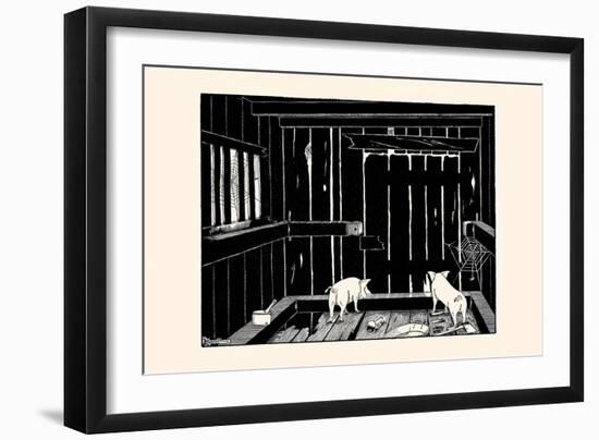 They Could Neither Burrow Out Nor Run Up the Wall-Luxor Price-Framed Art Print