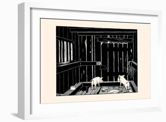 They Could Neither Burrow Out Nor Run Up the Wall-Luxor Price-Framed Art Print