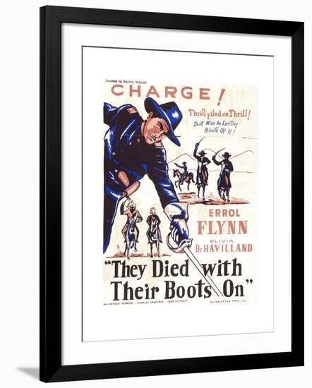 They Died with their Boots On, 1941-null-Framed Giclee Print