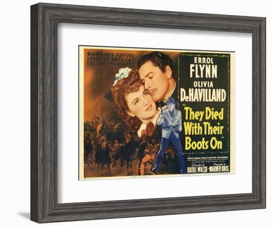 They Died with Their Boots On, 1941-null-Framed Art Print