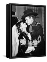 They Died With Their Boots On, Olivia De Havilland, Errol Flynn, 1941-null-Framed Stretched Canvas