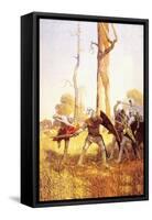 They Fought with Him-Newell Convers Wyeth-Framed Stretched Canvas