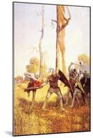 They Fought with Him-Newell Convers Wyeth-Mounted Art Print