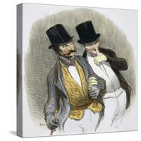 They Have Just Plucked Someone-Honore Daumier-Stretched Canvas