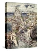 They Have Sea-Green Hair, Illustration from 'A Wonder Book for Girls and Boys'-Arthur Rackham-Stretched Canvas