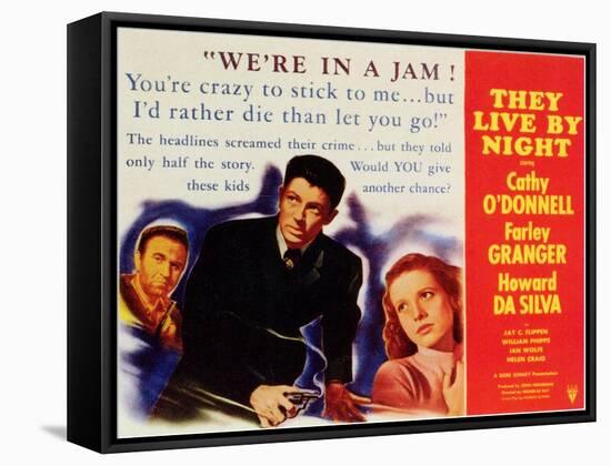 They Live by Night, 1948-null-Framed Stretched Canvas