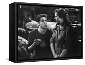 They Live By Night, Farley Granger, Cathy O'Donnell, 1949-null-Framed Stretched Canvas