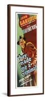 THEY MADE ME A CRIMINAL, John Garfield on insert poster, 1939.-null-Framed Art Print