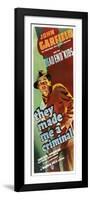 THEY MADE ME A CRIMINAL, John Garfield on insert poster, 1939.-null-Framed Art Print