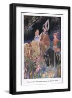 They Made their Way Through Meadows Enamelled with Flowers-Charles Robinson-Framed Giclee Print