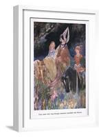 They Made their Way Through Meadows Enamelled with Flowers-Charles Robinson-Framed Giclee Print