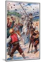 They Pelted Don Quixote with a Shower of Stones, Illustration from 'The Adventures of Don…-Paul Hardy-Mounted Giclee Print