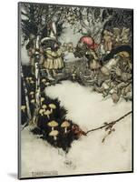 They Quaffed their Liquor in Profound Silence, 1905-Arthur Rackham-Mounted Giclee Print