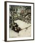 They Quaffed their Liquor in Profound Silence, 1905-Arthur Rackham-Framed Giclee Print