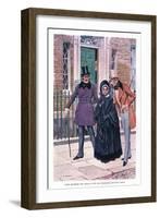 They Quitted the House with Mrs Nicleby Between Them-Charles Edmund Brock-Framed Giclee Print