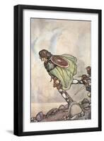 They ran him by hill and plain', c1910-Stephen Reid-Framed Giclee Print