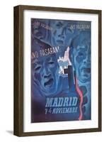 They Shall Not Pass Madrid, Nov 7-J. Briones-Framed Art Print