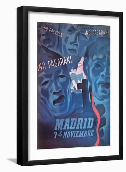 They Shall Not Pass Madrid, Nov 7-J. Briones-Framed Art Print