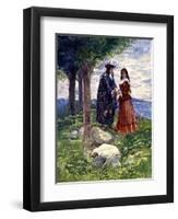 They Took a Sad Farewell of Each Other, 1746-AS Forrest-Framed Premium Giclee Print