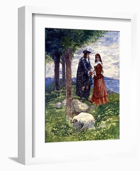 They Took a Sad Farewell of Each Other, 1746-AS Forrest-Framed Giclee Print